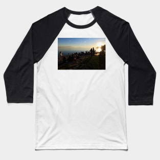 November Sunset in Friedrichshafen - Lake Constance Baseball T-Shirt